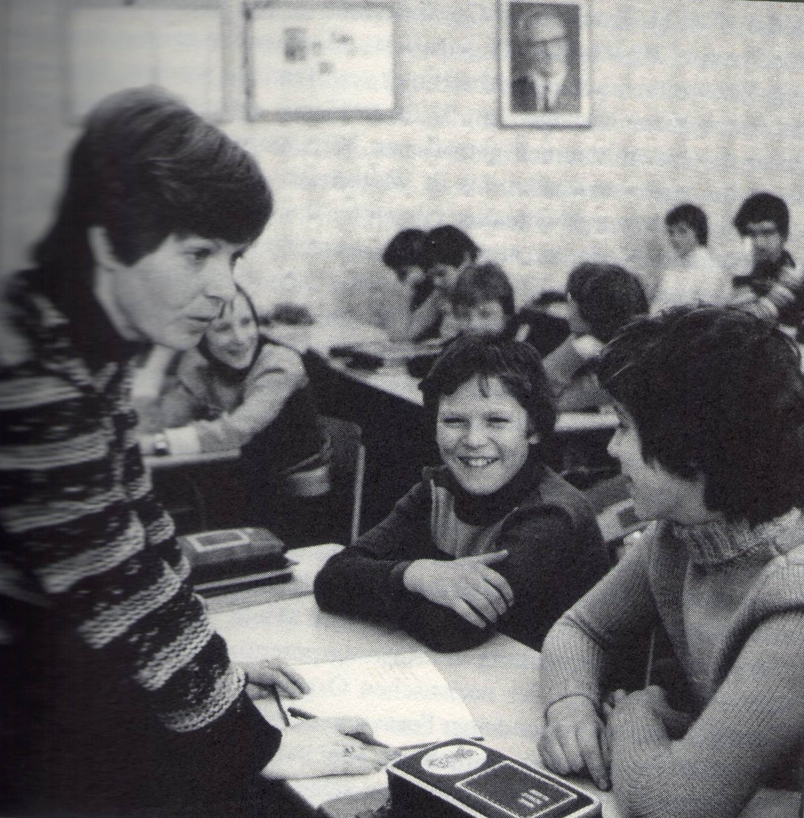 Unterricht an der 5. POS "Werner Seelenbinder" in Suhl, 1981